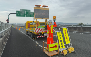 支社長パトロール 清水連絡路上り線走行車線規制（沼津営業所）
