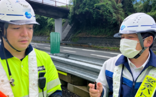 支社長パトロール 東名高速道路上り線走行車線規制（沼津営業所）