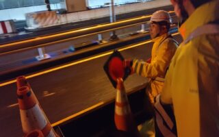 設置パトロール 首都高横羽線上り線左A規制（港北営業所）