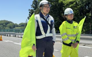 支社長パトロール 中央自動車道上り線走行車線規制（諏訪営業所）