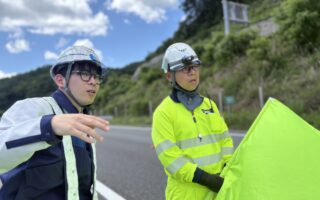 営業所パトロール 中央自動車道上り線走行車線規制（諏訪営業所）