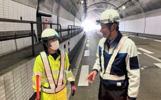 営業所パトロール 上信越自動車道上り線走行車線規制（長野営業所）