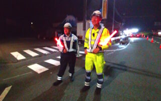 所長パトロール 国道139号線上り線走行車線規制（静岡営業所）