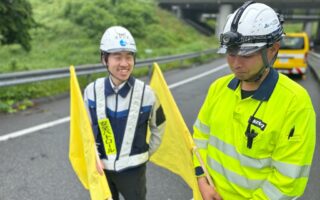 所長パトロール 関越自動車道下り線ランプ規制（高崎営業所）