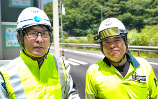 所長パトロール 中央自動車道下り線走行車線規制（飯田営業所）