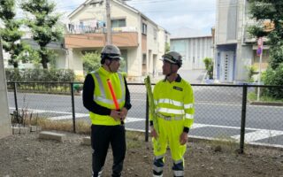 所長パトロール 中央自動車道路下（八王子多摩営業所）