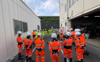 役員パトロール 新東名高速道路上り線車線規制（御殿場営業所）