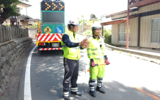 安全パトロール 県道30号線南行き車線規制（太田桐生営業所）