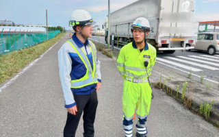 支社長パトロール 国道17号（上武国道）上り線車線規制（太田桐生営業所）