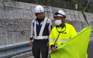 撤去パトロール 東名高速道路上り線車線規制（横浜町田営業所）