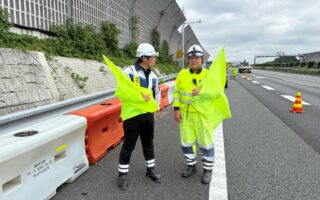 役員パトロール 東名高速道路上り線付加車線規制（横浜町田営業所）