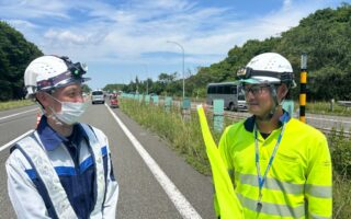 営業所パト 道央自動車道上下線追越車線規制（江別営業所）