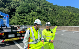 支社長パトロール 新東名高速道路下り線車線規制（沼津営業所）