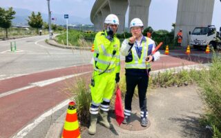 設置パトロール 国道５２号線上下線片側交互通行規制（甲府営業所）