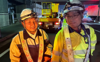 支社長パトロール 上下線車線規制（西宮営業所）