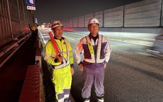 営業所パトロール 中央道下り線走行車線規制(八王子多摩営業所)