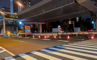 所長パトロール 首都高速下り線左A規制（加平営業所）