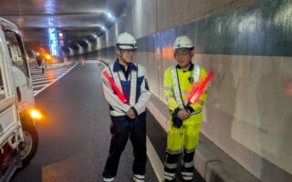 所長パトロール 虎ノ門トンネル外回り車線規制（加平営業所）