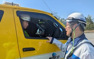 支社長パトロール 道央自動車道北路線上下線追越車線規制（江別営業所）