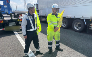 設置パトロール 新東名高速道路上り線走行車線規制(沼津営業所)