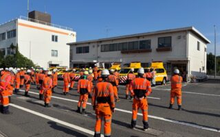 安全パトロール 中央自動車道 八王子JCT Bランプ下り線ランプ規制(八王子維持営業所)