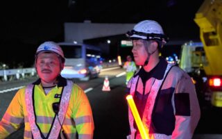 営業所パトロール 中国自動車道上り線右2車線規制(西宮営業所)