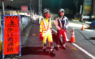 設置パトロール 国道1号線上下線片側交互通行規制（静岡営業所）