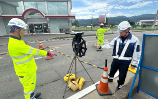 所長パトロール 国道145号・県道234号片側交互通行規制（高崎営業所）