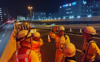 設置パトロール 首都高横羽線上り線左A規制(港北営業所)