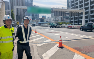 所長パトロール 首都高速外回り路肩規制（加平営業所）
