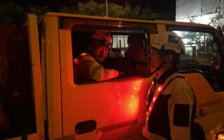 設置パトロール 国道３０２号上下線片側交互通行規制（名古屋西営業所）