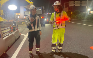 設置パトロール 国道２１号線上り線車線規制（岐阜営業所）