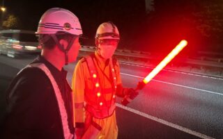 クロスパトロール 関越道下り線走行車線規制（所沢営業所）