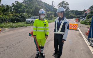 営業所パトロール 手稲区　市道片側交互通行規制（江別営業所）
