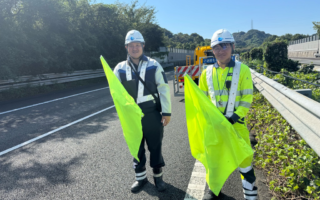 支社長パトロール 東名高速道路下り線追越車線規制（沼津営業所）