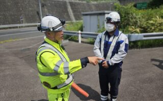 営業所パトロール 阪神高速　7号北神戸線上り線ランプ規制（神戸西営業所）