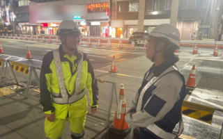 営業所パトロール 東京都道405号線上下線車線規制（葛西営業所）