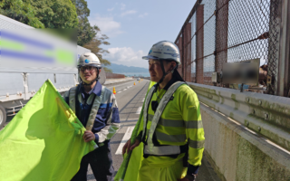 設置パトロール 東名高速道路上り線追越車線規制(静岡営業所)