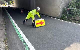 設置パトロール 町道　後閑政所線上り線片側交互通行規制（高崎営業所）