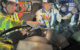 設置パトロール 圏央道内回り走行車線規制（所沢営業所）