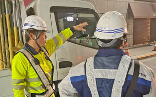 支社長パトロール 区道通行止め規制（吉祥寺営業所）