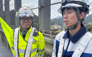 設置パトロール 東海北陸自動車道下り線左車線規制（名古屋営業所）