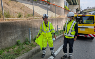 設置パトロール 東名高速道路ランプ規制（名古屋東営業所）