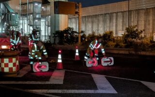 設置パトロール 国道302号線上り線左車線規制(名古屋東営業所)