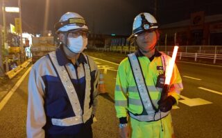 営業所パトロール 国道17号線上り線走行車線規制（所沢営業所）