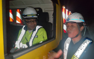 クロスパトロール 圏央道外回り走行車線規制（所沢営業所）