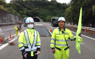 所長パトロール 首都高湾岸線西行き左VA規制（港北営業所）