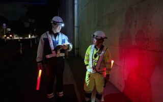 営業所パトロール 県道23号三木宍粟線上下線片側交互通行規制（西宮営業所）