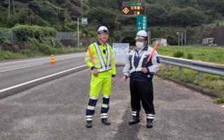 所長パトロール 東名高速道路上り線追越車線規制（静岡営業所）