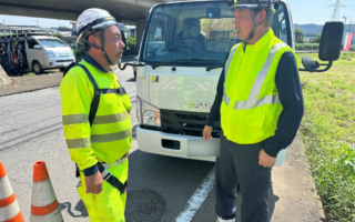 営業所パトロール 市道1085号線　片側交互通行規制（高崎営業所）